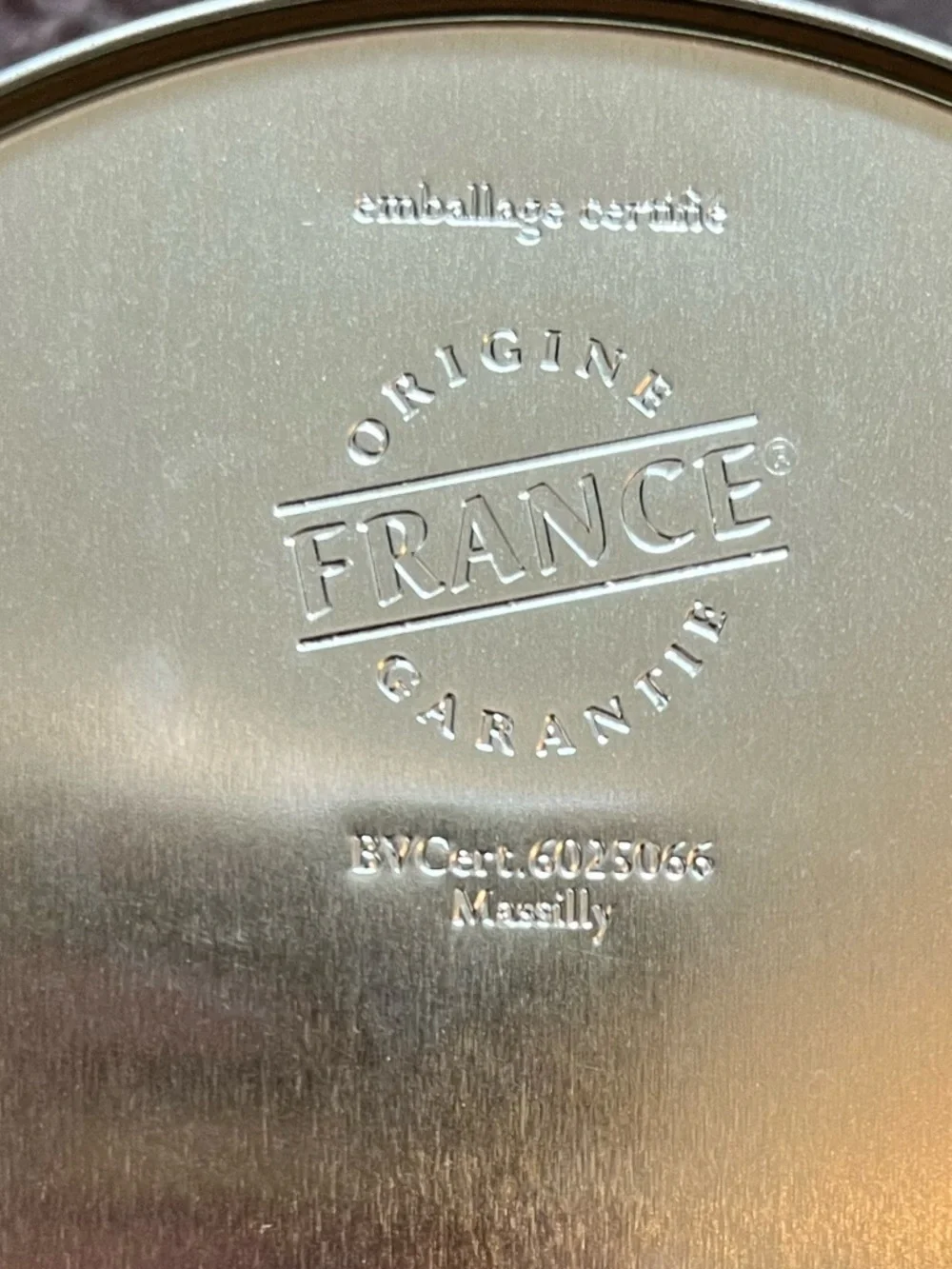 Poilâne Paris French Biscuit Tin Canister Set of 2 Made in France Massilly